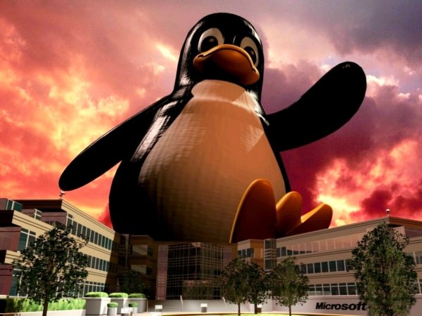 linux tux penguin desktop